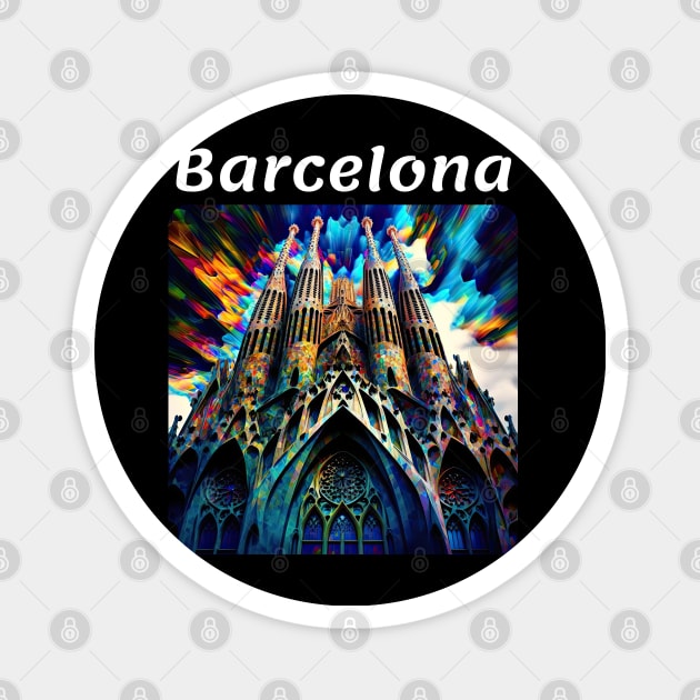 Barcelona, Spain v1 Magnet by AI-datamancer